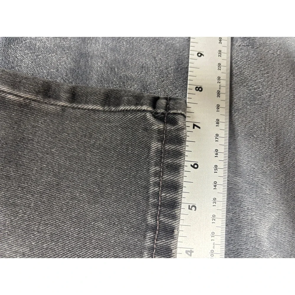 Levis 505 Mens Vintage Made in USA Faded Black Straight Leg Denim Jeans 33x34